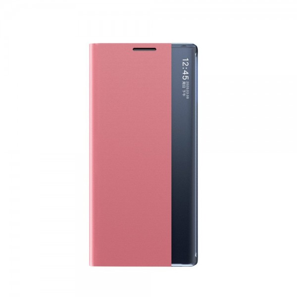 Husa Flip Cover Upzz Sleep Compatibila Cu Xiaomi Redmi Note 9t 5g, Roz