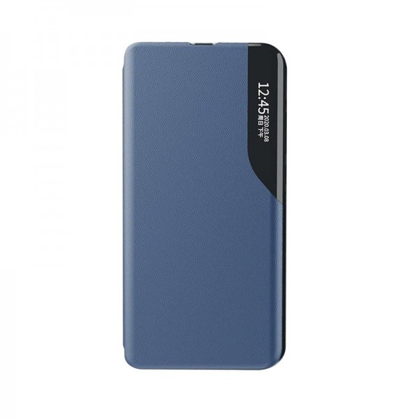 Husa Tip Carte Upzz Eco Book Compatibila Cu Xiaomi Redmi Note 9t 5g, Piele Ecologica - Albastru