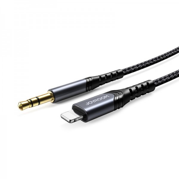Cablu Audio Joyroom Jack 3.5mm La Lightning Compatibil Cu Device-uri Apple, Negru 1m Sy-a02