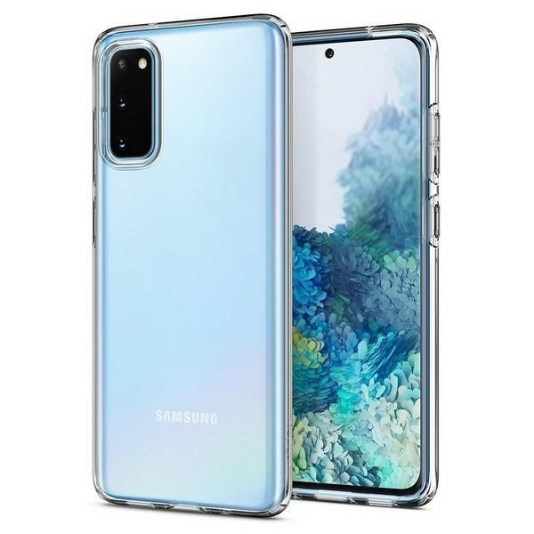 Husa Premium Spigen Crystal Flex Compatibila Cu Samsung Galaxy S20, Silicon, Transparent