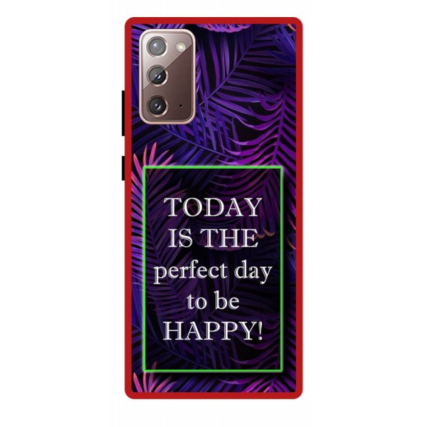Husa Premium Spate Upzz Pro Anti Shock Compatibila Cu Samsung Galaxy Note 20, Model Perfect Day, Rama Rosie geekmall.ro imagine noua tecomm.ro