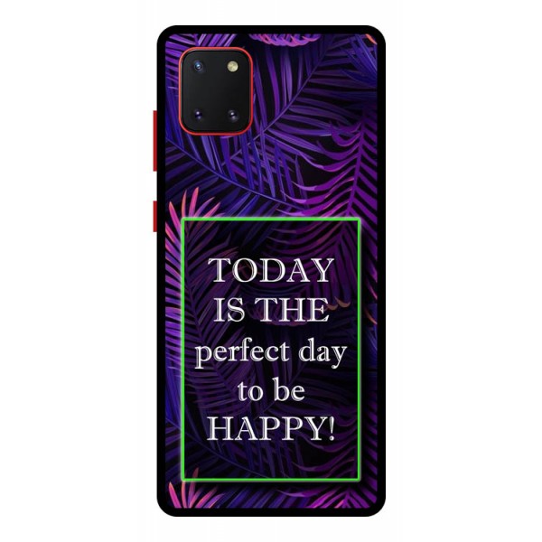 Husa Premium Spate Upzz Pro Anti Shock Compatibila Cu Samsung Galaxy Note 10 Lite, Model Perfect Day, Rama Neagra geekmall.ro imagine noua tecomm.ro