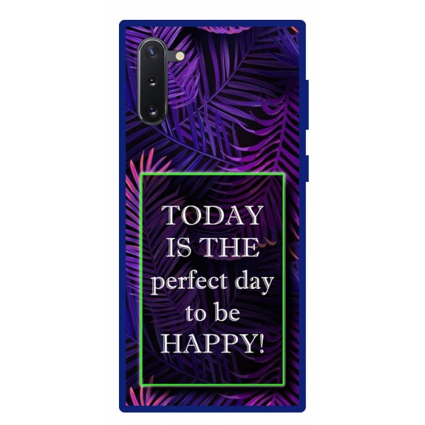 Husa Premium Spate Upzz Pro Anti Shock Compatibila Cu Samsung Galaxy Note 10, Model Perfect Day, Rama Albastra itelmobile.ro imagine noua 2022