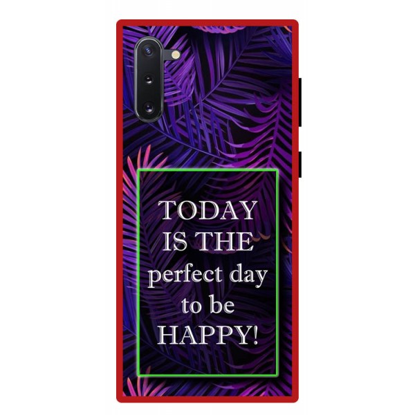 Husa Premium Spate Upzz Pro Anti Shock Compatibila Cu Samsung Galaxy Note 10, Model Perfect Day, Rama Rosie itelmobile.ro imagine noua 2022