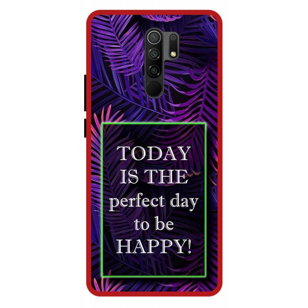 Husa Premium Spate Upzz Pro Anti Shock Compatibila Cu Xiaomi Redmi 9, Model Perfect Day, Rama Rosie geekmall.ro imagine noua tecomm.ro