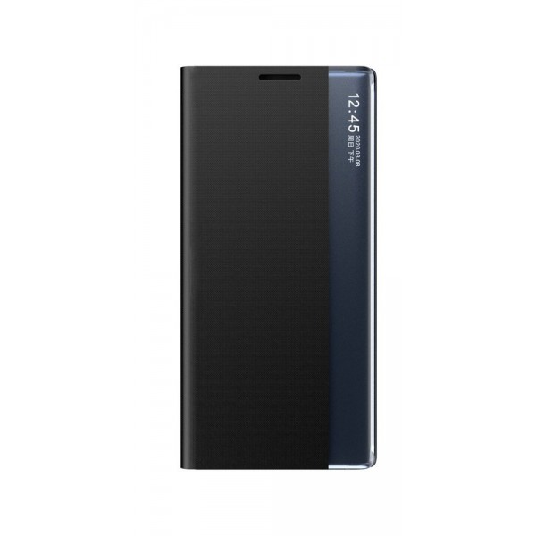 Husa Flip Cover Upzz Sleep Compatibila Cu Samsung Galaxy A02s, Negru geekmall.ro imagine noua tecomm.ro