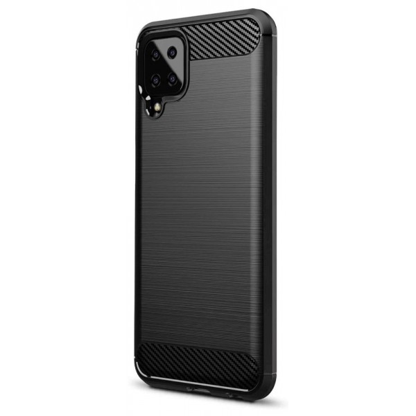 Husa Spate Upzz Carbon Pro Compatibila Cu Samsung Galaxy A12 / M12, Negru itelmobile.ro imagine noua 2022