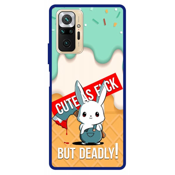 Husa Premium Spate Upzz Pro Anti Shock Compatibila Cu Xiaomi Redmi Note 10 Pro, Model Cute Bunny, Rama Albastra itelmobile.ro imagine noua 2022