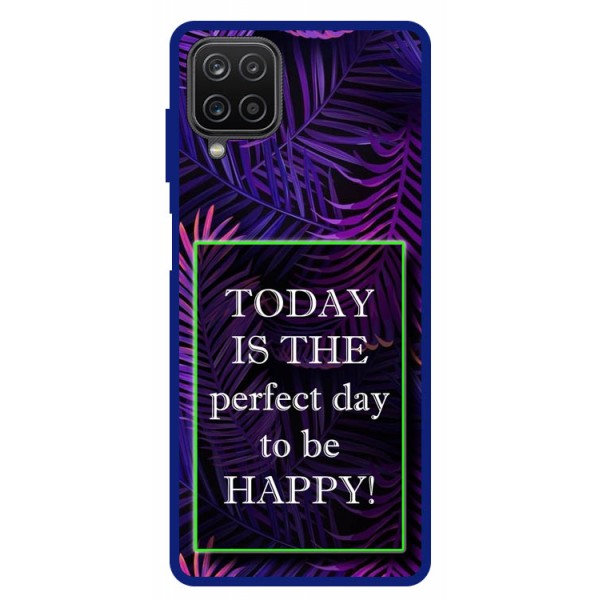 Husa Premium Spate Upzz Pro Anti Shock Compatibila Cu Samsung Galaxy A12, Model Perfect Day, Rama Albastra itelmobile.ro imagine noua 2022