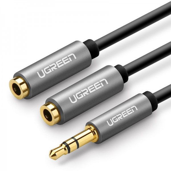 Cablu Audio Ugreen Spiltter Jack 3.5mm Lungime 0.2m, Negru – 815326 itelmobile.ro imagine noua 2022