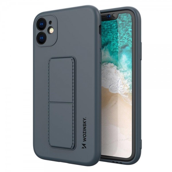 Husa Spate Wozinsky Compatibila Cu iPhone 7 / 8 / Se 2 ( 2020 ), Cu Stand Metalic Pe Spate, Protectie La Camera - Navy Albastru