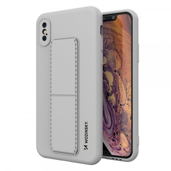 Husa Spate Wozinsky Compatibila Cu iPhone Xs / X, Cu Stand Metalic Pe Spate, Protectie La Camera – Gri itelmobile.ro imagine noua 2022