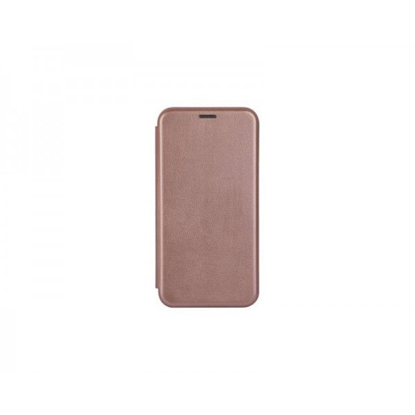 Husa Flip Carte Cu Magnet Lux Upzz Compatibila Cu iPhone 12 Pro , Rose Gold