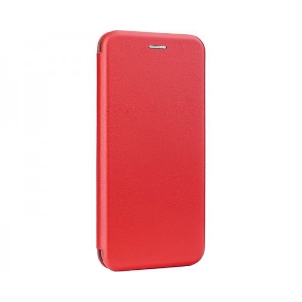 Husa Flip Carte Cu Magnet Lux Upzz Compatibila Cu iPhone 12 Pro , Rosu