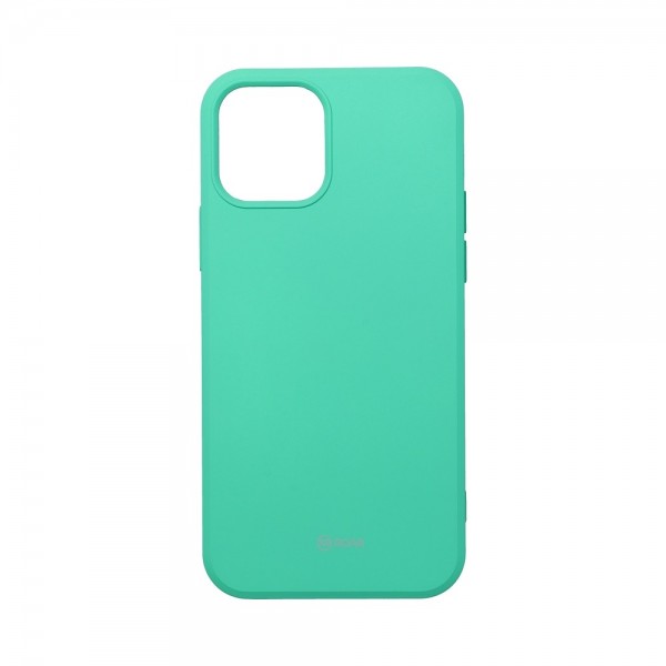 Husa Spate Silicon Roar Jelly Compatibila Cu iPhone 13 Mini, Verde Menta
