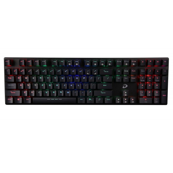 Tastatura Gaming Mecanica Dareu Ek810 Cu Fir De 1.8m, Conexiune Usb, Iluminat Rgb, Switch-uri Red, Negru – 89909147