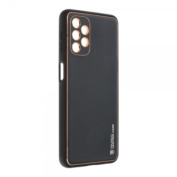 Husa Spate Cu Protectie La Camera Forcell Leather Compatibila Cu Samsung Galaxy A32 5g, Piele Ecologica, Negru