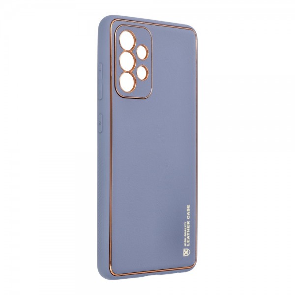 Husa Spate Cu Protectie La Camera Forcell Leather Compatibila Cu Samsung Galaxy A52 4G / A52 5G, Piele Ecologica, Albastru