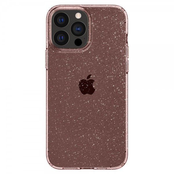 Husa Spate Spigen Liquid Crystal Glitter Compatibila Cu iPhone 13 Pro, Silicon Glitter Rose geekmall.ro imagine noua tecomm.ro
