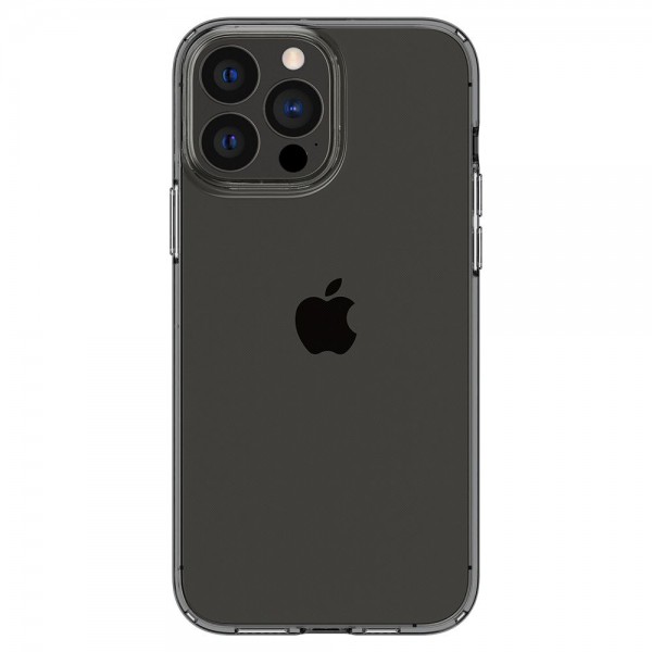 Husa Spate Spigen Crystal Flex Compatibila Cu iPhone 13 Pro, Silicon Transparent Fumuriu geekmall.ro imagine noua tecomm.ro