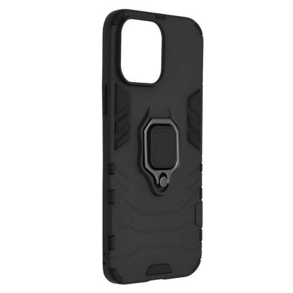 Husa Spate Upzz Techsuit Shield Cu Inel Metalic Compatibila Cu iPhone 13 Mini, Negru itelmobile.ro imagine noua 2022