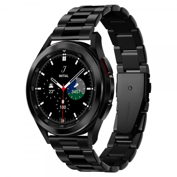 Curea Ceas Spigen Modern Fit Compatibila Cu Samsung Galaxy Watch 4 ( 40 / 42 / 44 / 46mm ) Metalic Black