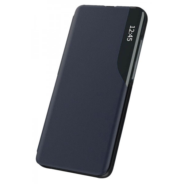 Husa Tip Carte Upzz Eco Book Compatibila Cu iPhone 13 Mini, Piele Ecologica, Dark Blue itelmobile.ro imagine noua 2022