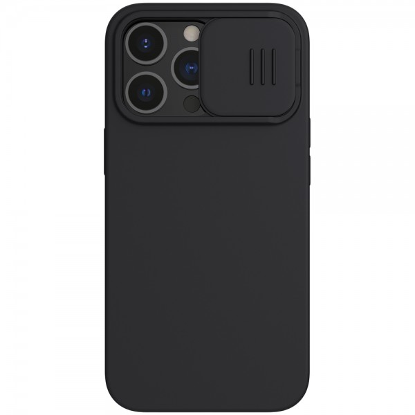 Husa Nillkin Camshield Silky Silicone Compatibila Cu iPhone 13 Pro, Interior Microfibra, Negru geekmall.ro imagine noua tecomm.ro