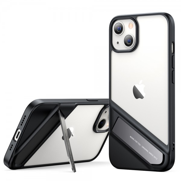 Husa Spate Ugreen Fusion Kickstand Compatibila Cu iPhone 13, Negru itelmobile.ro imagine noua 2022