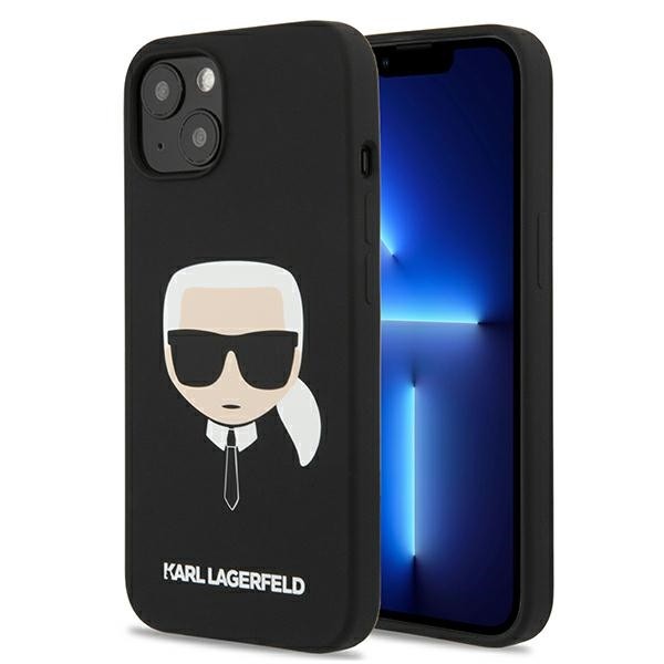 Husa Spate Karl Lagerfeld Compatibila Cu iPhone 13 Mini, Colectia Silicone Karl Head, Negru – 9027698 geekmall.ro imagine noua tecomm.ro