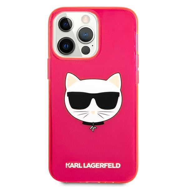 Husa Spate Karl Lagerfeld Compatibila Cu iPhone 13 Pro, Colectia Glitter Choupette Fluo, Roz – 027834 geekmall.ro imagine noua tecomm.ro
