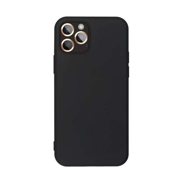 Husa Spate Forcell Silicon Lite Pentru iPhone 13 Mini, Alcantara La Interior, Negru Forcell imagine noua 2022