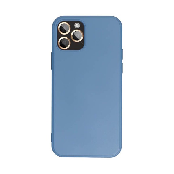 Husa Spate Forcell Silicon Lite Pentru iPhone 13 Mini, Alcantara La Interior, Albastru Forcell imagine noua 2022