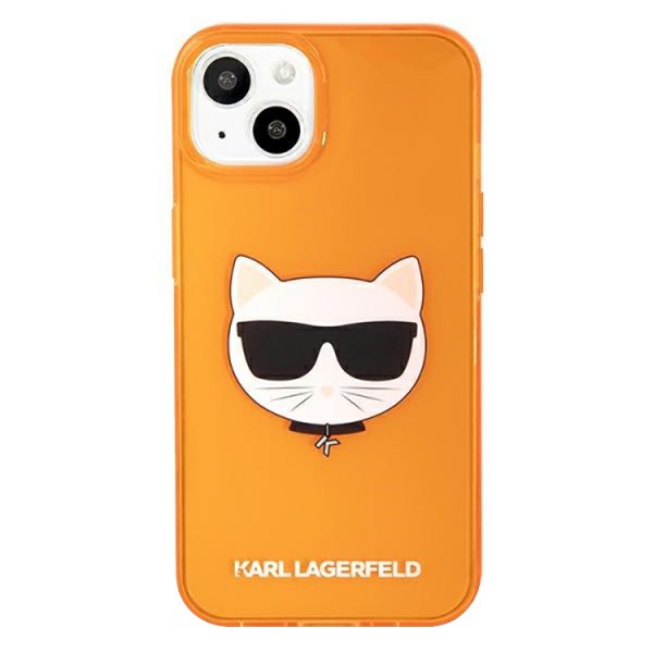 Husa Spate Karl Lagerfeld Compatibila Cu iPhone 13, Colectia Glitter Choupette Fluo, Orange – 027865 geekmall.ro imagine noua tecomm.ro