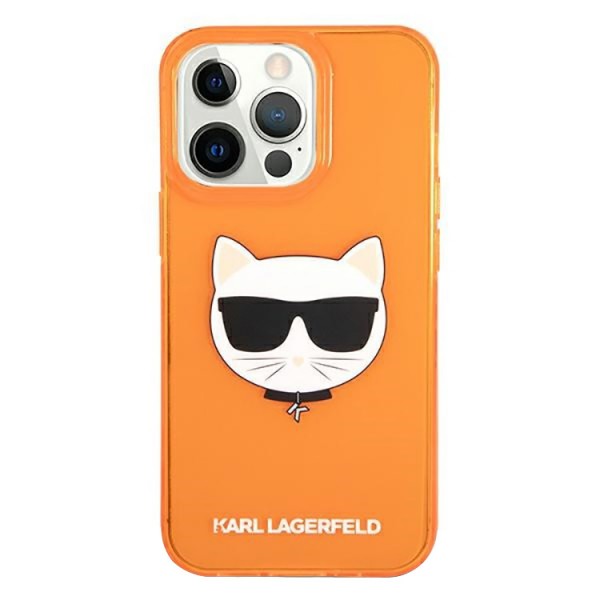 Husa Spate Karl Lagerfeld Compatibila Cu iPhone 13 Pro Max, Colectia Glitter Choupette Fluo, Orange – 027889 geekmall.ro imagine noua tecomm.ro