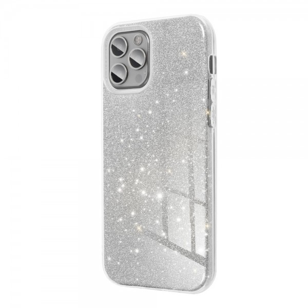 Husa Spate Upzz Shiny Compatibila Cu iPhone 13 Pro Max, Silver itelmobile.ro imagine noua 2022