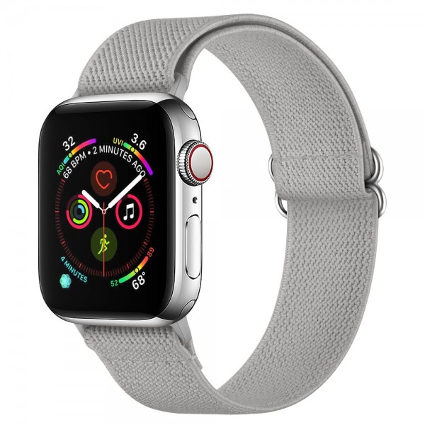 Curea Upzz Tech Mellow Compatibila Cu Apple Watch 4 / 5 / 6 / 7 / Se (42 / 44 / 45 Mm), Gri