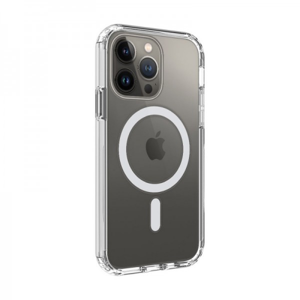 Husa Upzz Magsafe Antishock Compatibila Cu iPhone 13 Pro Max, Tehnologie Air Cushion, Transparenta