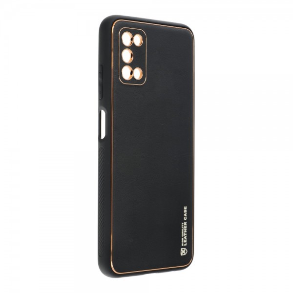 Husa Spate Cu Protectie La Camera Forcell Leather Compatibila Cu Samsung Galaxy A03s, Piele Ecologica, Negru imagine itelmobile.ro 2021