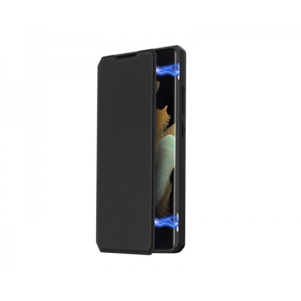 Husa Premium Duxducis Skin X Flip Cover Compatibila Cu Samsung Galaxy A02s, Negru DuxDucis imagine noua 2022