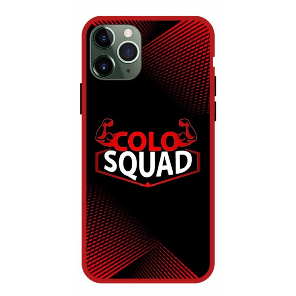 Husa AntiShock Upzz Colo Squad Compatibila Cu Iphone 11 Pro Max, Rama Rosie