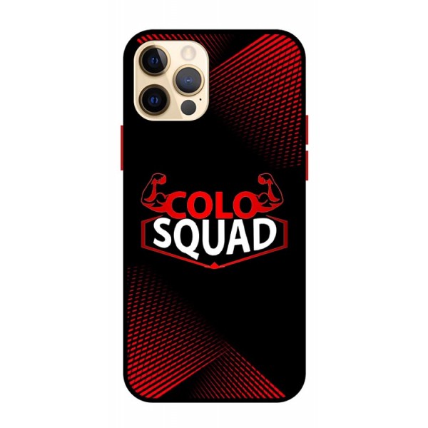 Husa AntiShock Upzz Colo Squad Compatibila Cu Iphone 12 Pro, Rama Neagra