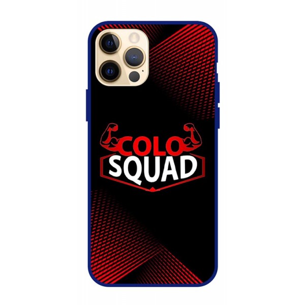 Husa AntiShock Upzz Colo Squad Compatibila Cu Iphone 12 Pro Max, Rama Albastra