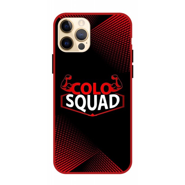 Husa AntiShock Upzz Colo Squad Compatibila Cu Iphone 12 Pro Max, Rama Rosie