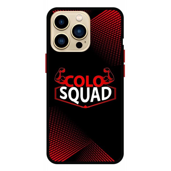 Husa AntiShock Upzz Colo Squad Compatibila Cu Iphone 13 Pro Max, Rama NEagra