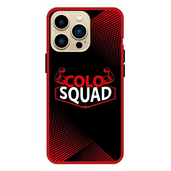Husa AntiShock Upzz Colo Squad Compatibila Cu Iphone 13 Pro Max, Rama Rosie