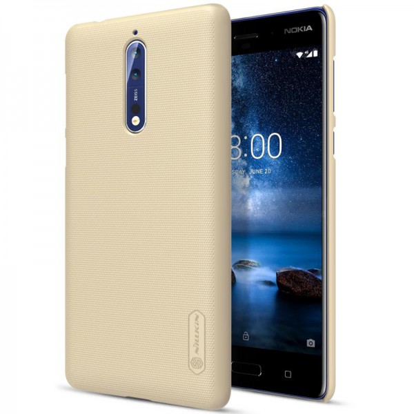 Husa Slim Nokia 8 Nillkin Frosted Gold imagine itelmobile.ro 2021