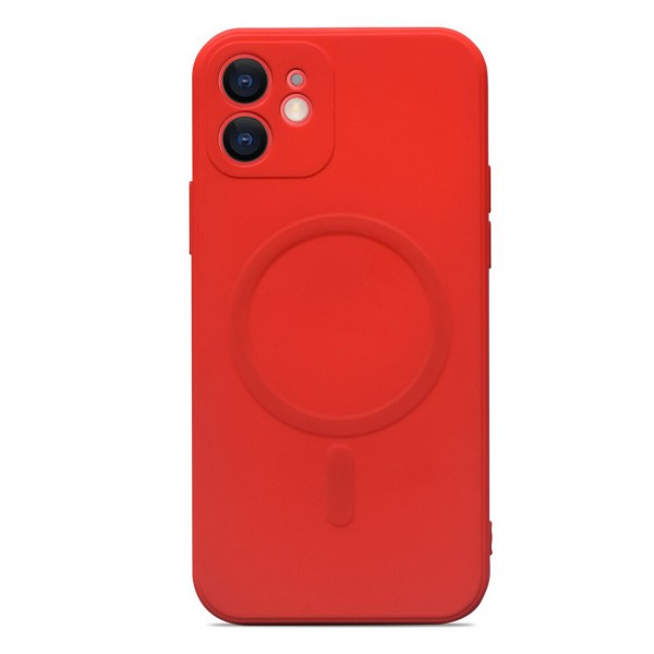 Husa Spate Upzz Magsafe Compatibila Cu iPhone 13, Microfibra La Interior,rosu geekmall.ro imagine noua tecomm.ro