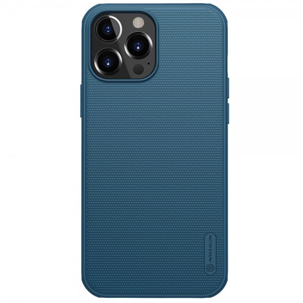 Husa Spate Slim Nillkin Super Frosted Shield Compatibila Cu iPhone 13 Pro, Albastru geekmall.ro imagine noua tecomm.ro