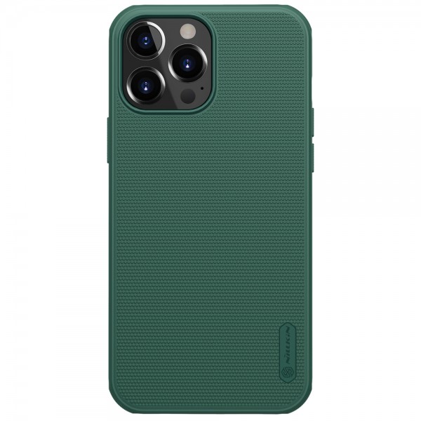 Husa Spate Slim Nillkin Super Frosted Shield Compatibila Cu iPhone 13 Pro, Verde geekmall.ro imagine noua tecomm.ro